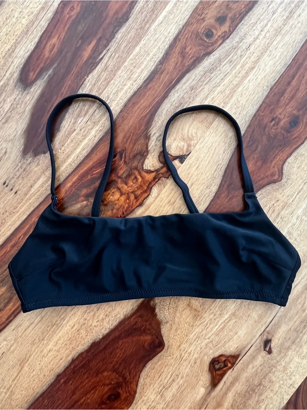 Aerie Black Scoop Neck Swim Top